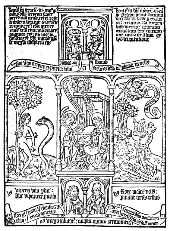 Biblia pauperum z XV wieku, fot. domena publiczna