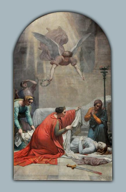 obraz przedstawiający śmierć św. Zuzanny