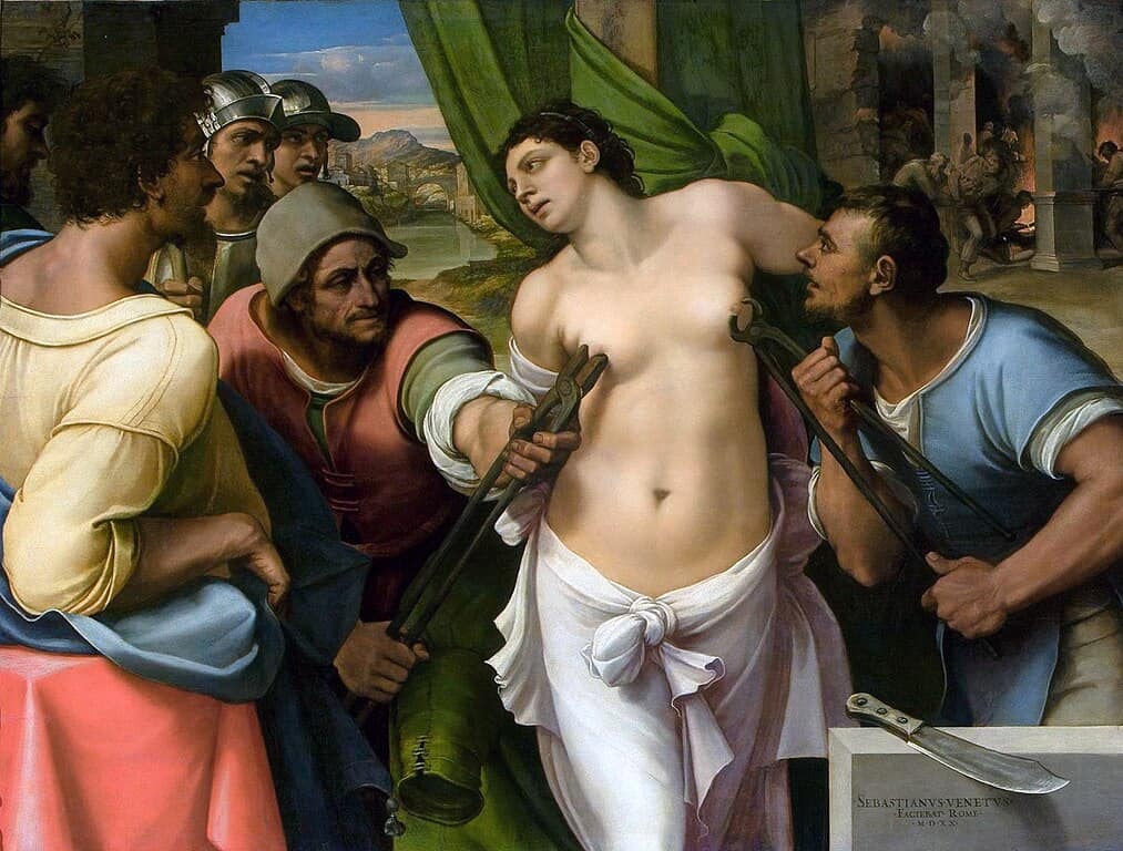 Męczeństwo świętej Agaty, obraz Sebastiano del Piombo (1520)