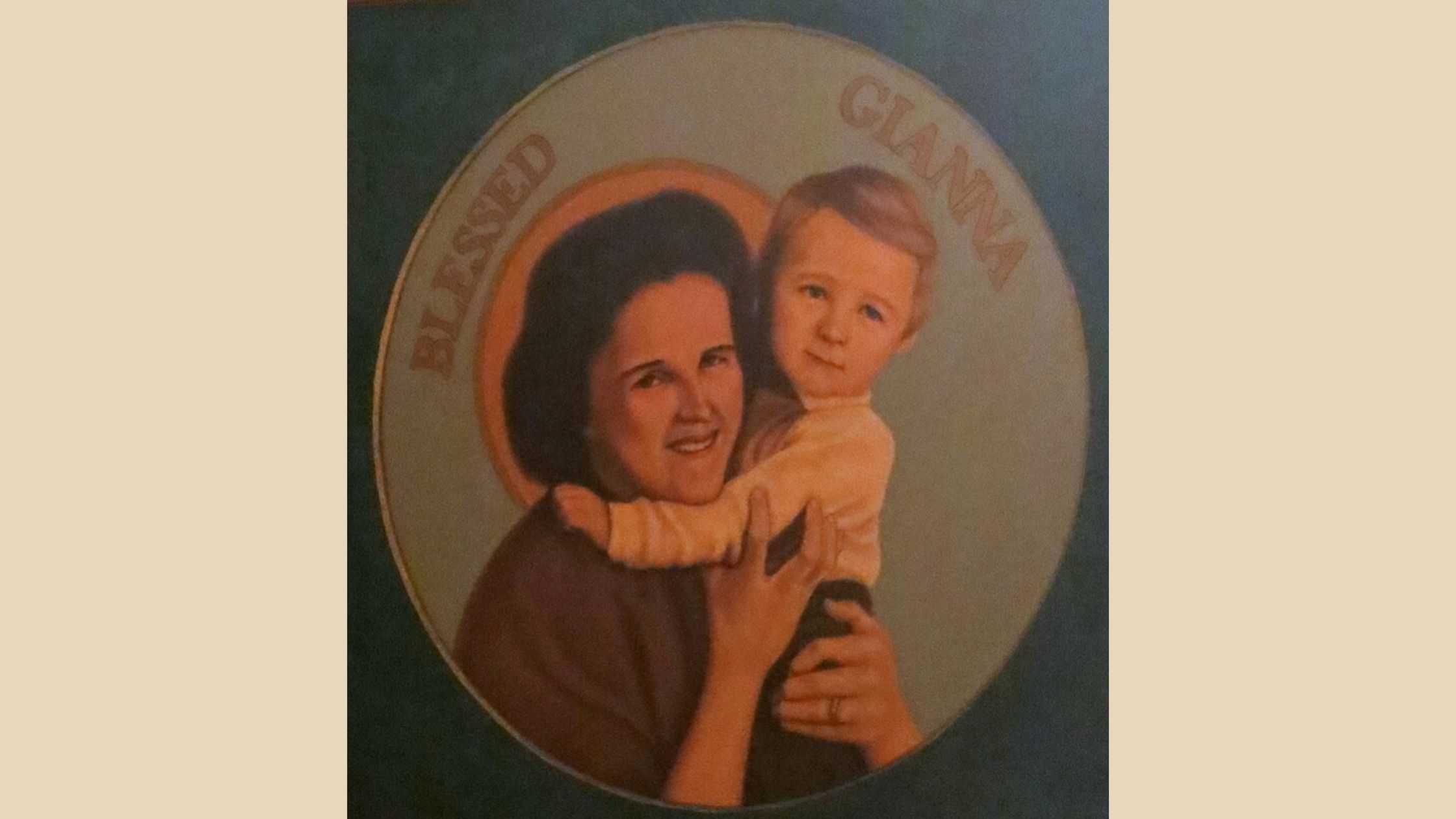 Obraz świętej Joanny wraz z synem w kościele św. Patryka w Ohio