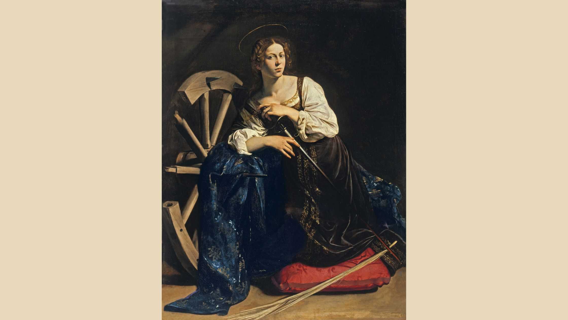 Katarzyna Aleksandryjska na obrazie Caravaggia