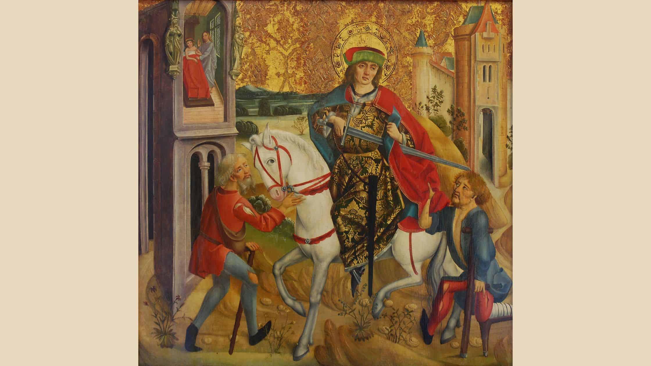 Święty Marcin i żebrak, obraz węgierskiego malarza